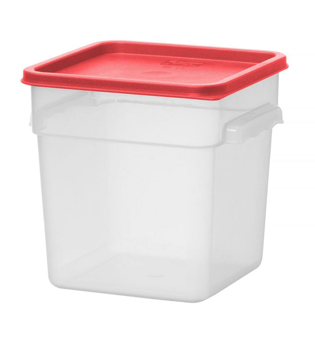 Fødevarebeholder med målskala, HENDI, 7,6L, 235x235x(H)230mm