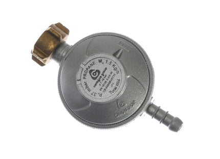 Trykregulator 37mBar, HENDI, trykregulator 37 mbar BE uni med studs og slangeklemme, xx(H)mm