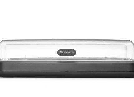 Køledisplay UNIQ, HENDI, designet af Robert Bronwasser, GN 1/1, Sort, 593x389x(H)147mm, Rektangulær