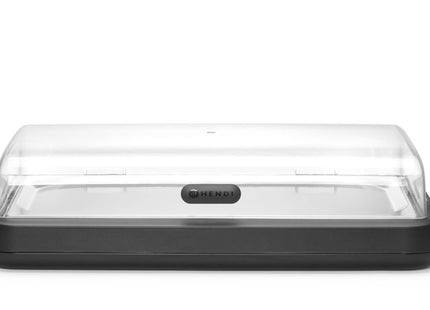 Køledisplay UNIQ, HENDI, designet af Robert Bronwasser, GN 1/1, Grøn, 593x389x(H)147mm, Rektangulær