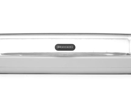 Køledisplay UNIQ, HENDI, designet af Robert Bronwasser, GN 1/1, Hvid, 593x389x(H)147mm, Rektangulær
