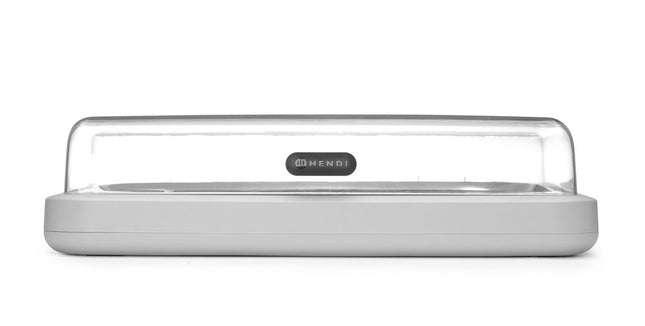 Køledisplay UNIQ, HENDI, designet af Robert Bronwasser, GN 1/1, Hvid, 593x389x(H)147mm, Rektangulær