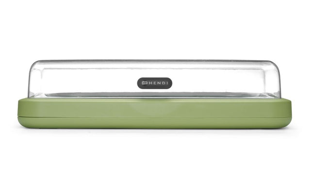 Køledisplay UNIQ, HENDI, designet af Robert Bronwasser, GN 1/1, Grøn, 593x389x(H)147mm, Rektangulær