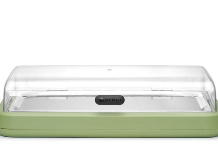 Køledisplay UNIQ, HENDI, designet af Robert Bronwasser, GN 1/1, Hvid, 593x389x(H)147mm, Rektangulær