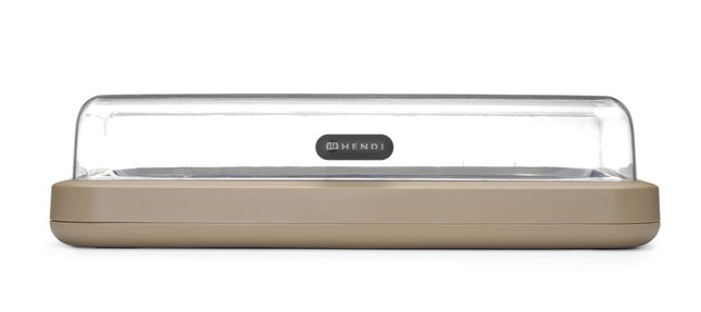 Køledisplay UNIQ, HENDI, designet af Robert Bronwasser, GN 1/1, beige, 593x389x(H)147mm, Rektangulær