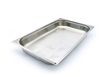 Gastronorm beholder - 1/1 GN - 6,5 cm dyb - Rustfrit stål - Perforeret