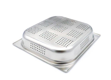 Gastronorm beholder - 2/3 GN - 6,5 cm dyb - Rustfrit stål - Perforeret