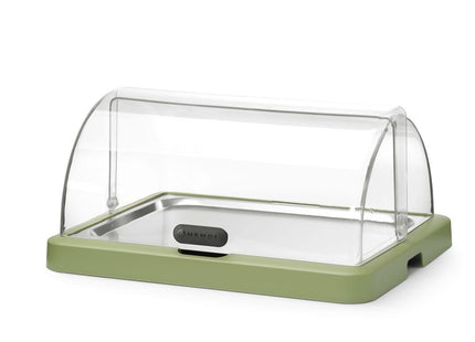 Roll top køledisplay Duo UNIQ, HENDI, designet af Robert Bronwasser, Enkelt, Grøn, 460x355x(H)220mm, Rektangulær