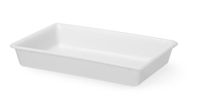 Prepbakke, HENDI, 8L, Hvid, 480x330x(H)80mm, Rektangulær