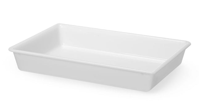 Prepbakke, HENDI, 12L, Hvid, 535x385x(H)85mm, Rektangulær