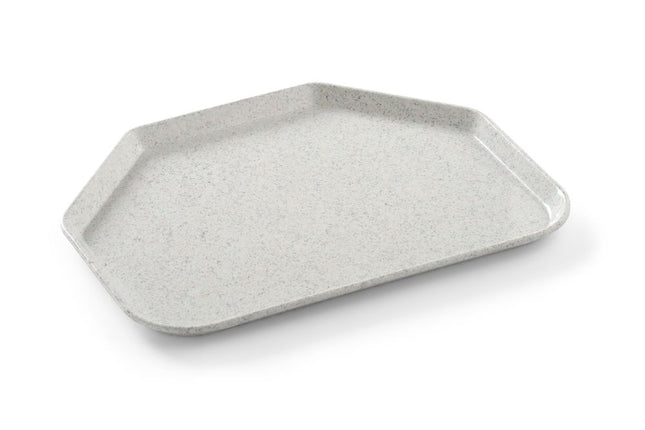 Serveringsbakke, trapezformet , AmerBox, Granite, 455x355mm