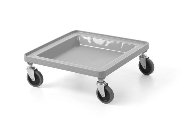 Vogn til 500×500 mm universalracks, AmerBox, grå, Lysegrå, 500x500x(H)180mm