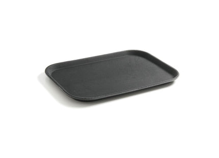 Serveringsbakke, rektangulær, skridsikker, sort, HENDI, 255x355mm