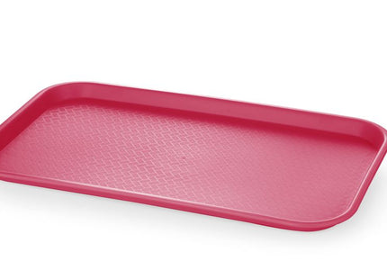 Polypropylen fastfoodbakke GN 1/1, AmerBox, GN 1/1, Rød, 530x325x(H)20mm, Rektangulær