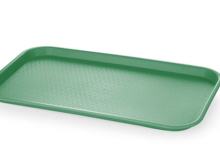 Polypropylen fastfoodbakke GN 1/1, AmerBox, GN 1/1, Grøn, 530x325x(H)20mm, Rektangulær