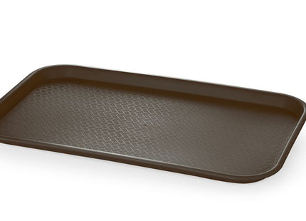 Polypropylen fastfoodbakke GN 1/1, AmerBox, GN 1/1, Brun, 530x325x(H)20mm, Rektangulær