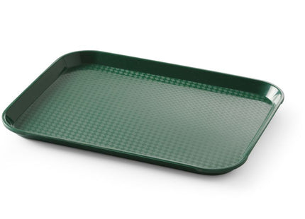 Polypropylen fastfoodbakke, lille, AmerBox, Sort, 265x345x(H)20mm