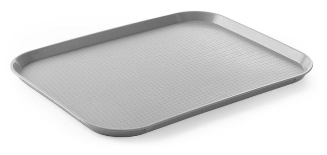 Polypropylen fastfoodbakke, stor, AmerBox, Blå, 350x450x(H)20mm