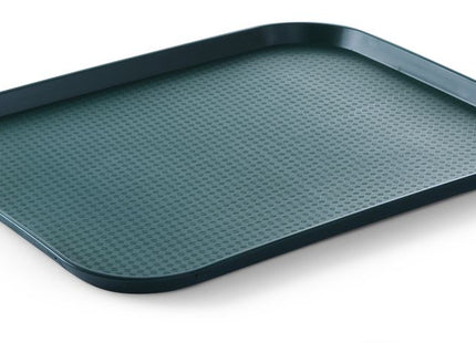Polypropylen fastfoodbakke, stor, AmerBox, Grøn, 350x450x(H)20mm