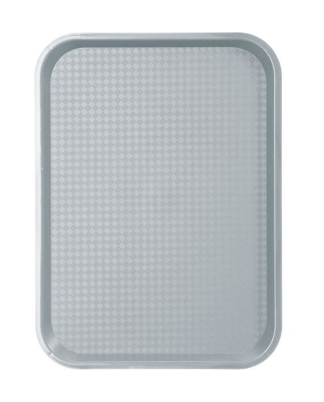 Polypropylen fastfoodbakke, mellem, AmerBox, Lysegrå, 305x415x(H)20mm
