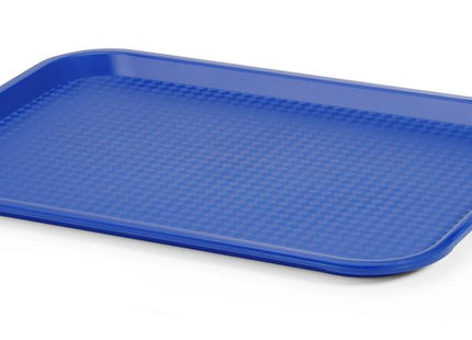 Polypropylen fastfoodbakke, mellem, AmerBox, Blå, 305x415x(H)20mm