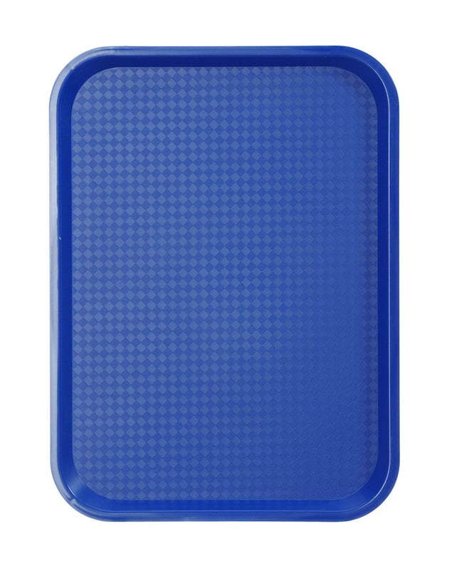 Polypropylen fastfoodbakke, mellem, AmerBox, Blå, 305x415x(H)20mm