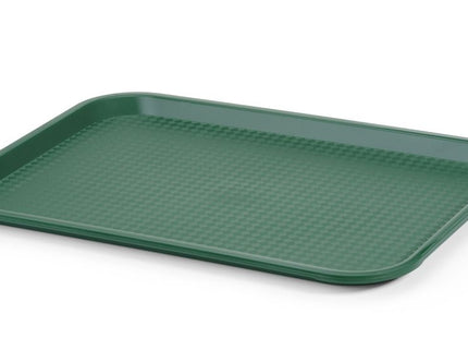 Polypropylen fastfoodbakke, mellem, AmerBox, Grøn, 305x415x(H)20mm