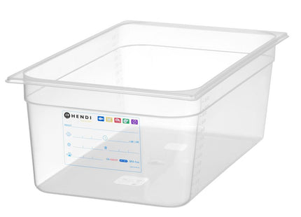 Beholder GN 1/1 HACCP, HENDI, GN 1/1, 12L, gennemsigtig, 530x325x(H)100mm