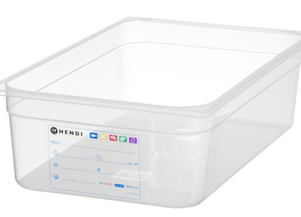 Beholder GN 1/1 HACCP, HENDI, GN 1/1, 21L, gennemsigtig, 530x325x(H)150mm