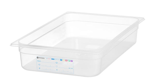Beholder GN 1/1 HACCP, HENDI, GN 1/1, 12L, gennemsigtig, 530x325x(H)100mm