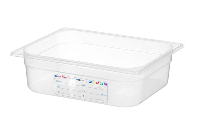 Beholder GN 1/2 HACCP, HENDI, GN 1/2, 6,5L, gennemsigtig, 325x265x(H)100mm