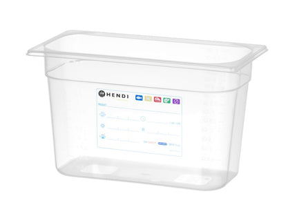 Beholder GN 1/3 HACCP, HENDI, GN 1/3, 2,5L, gennemsigtig, 325x176x(H)65mm