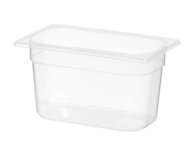 Beholder GN 1/4 polypropylen, HENDI, Profi Line, GN 1/4, 3,5L, gennemsigtig, 265x162x(H)150mm