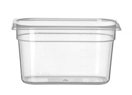 Beholder GN 1/4 polypropylen, HENDI, Profi Line, GN 1/4, 3,5L, gennemsigtig, 265x162x(H)150mm