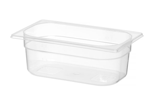 Beholder GN 1/4 polypropylen, HENDI, Profi Line, GN 1/4, 2L, gennemsigtig, 265x162x(H)100mm