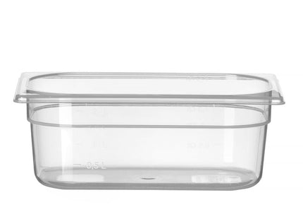 Beholder GN 1/4 polypropylen, HENDI, Profi Line, GN 1/4, 2L, gennemsigtig, 265x162x(H)100mm