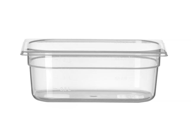 Beholder GN 1/4 polypropylen, HENDI, Profi Line, GN 1/4, 2L, gennemsigtig, 265x162x(H)100mm