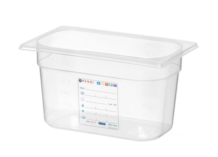 Beholder GN 1/4 HACCP, HENDI, GN 1/4, 3,5L, gennemsigtig, 265x162x(H)150mm