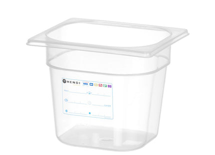 Beholder GN 1/6 HACCP, HENDI, GN 1/6, 2,4L, gennemsigtig, 176x162x(H)150mm
