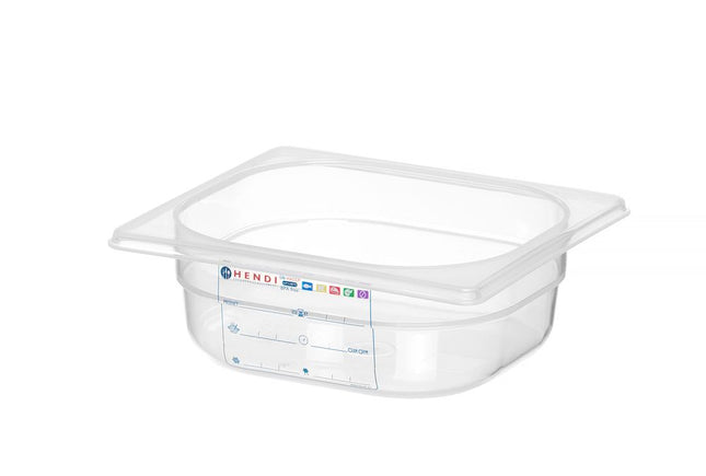 Beholder GN 1/6 HACCP, HENDI, GN 1/6, 1L, gennemsigtig, 176x162x(H)65mm