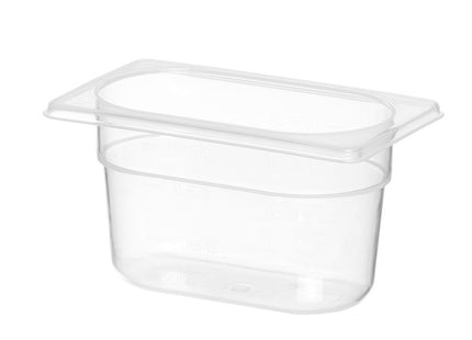 Beholder GN 1/9 polypropylen, HENDI, Profi Line, 1,0, GN 1/9, 0,75L, gennemsigtig, 176x108x(H)100mm