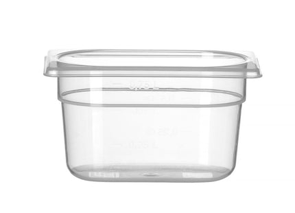 Beholder GN 1/9 polypropylen, HENDI, Profi Line, 1,0, GN 1/9, 0,75L, gennemsigtig, 176x108x(H)100mm
