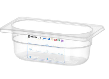 Beholder GN 1/9 HACCP, HENDI, GN 1/9, 0,6L, gennemsigtig, 176x108x(H)65mm