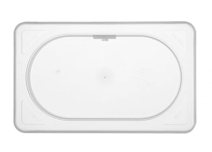 Låg til GN-beholdere i polypropylen, HENDI, GN 1/9, gennemsigtig, 176x108mm