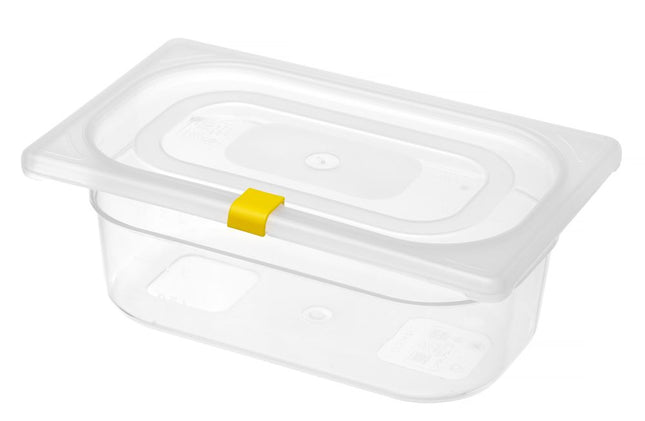 Lågclips til HACCP-opbevaringsbeholdere, HENDI, Gul, 12 pcs
