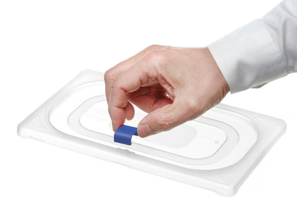 Lågclips til HACCP-opbevaringsbeholdere, HENDI, Blå, 12 pcs