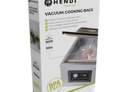 sous vide-poser til vakuumpakkemaskiner, HENDI, 100 stk., 250x150mm
