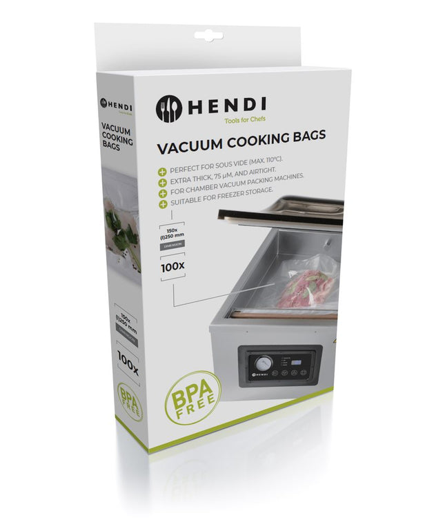 sous vide-poser til vakuumpakkemaskiner, HENDI, 100 stk., 250x150mm