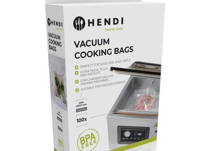 sous vide-poser til vakuumpakkemaskiner, HENDI, 100 stk., 350x250mm