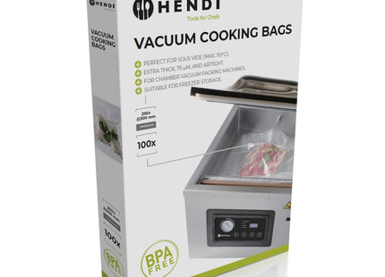 sous vide-poser til vakuumpakkemaskiner, HENDI, 100 stk., 300x200mm